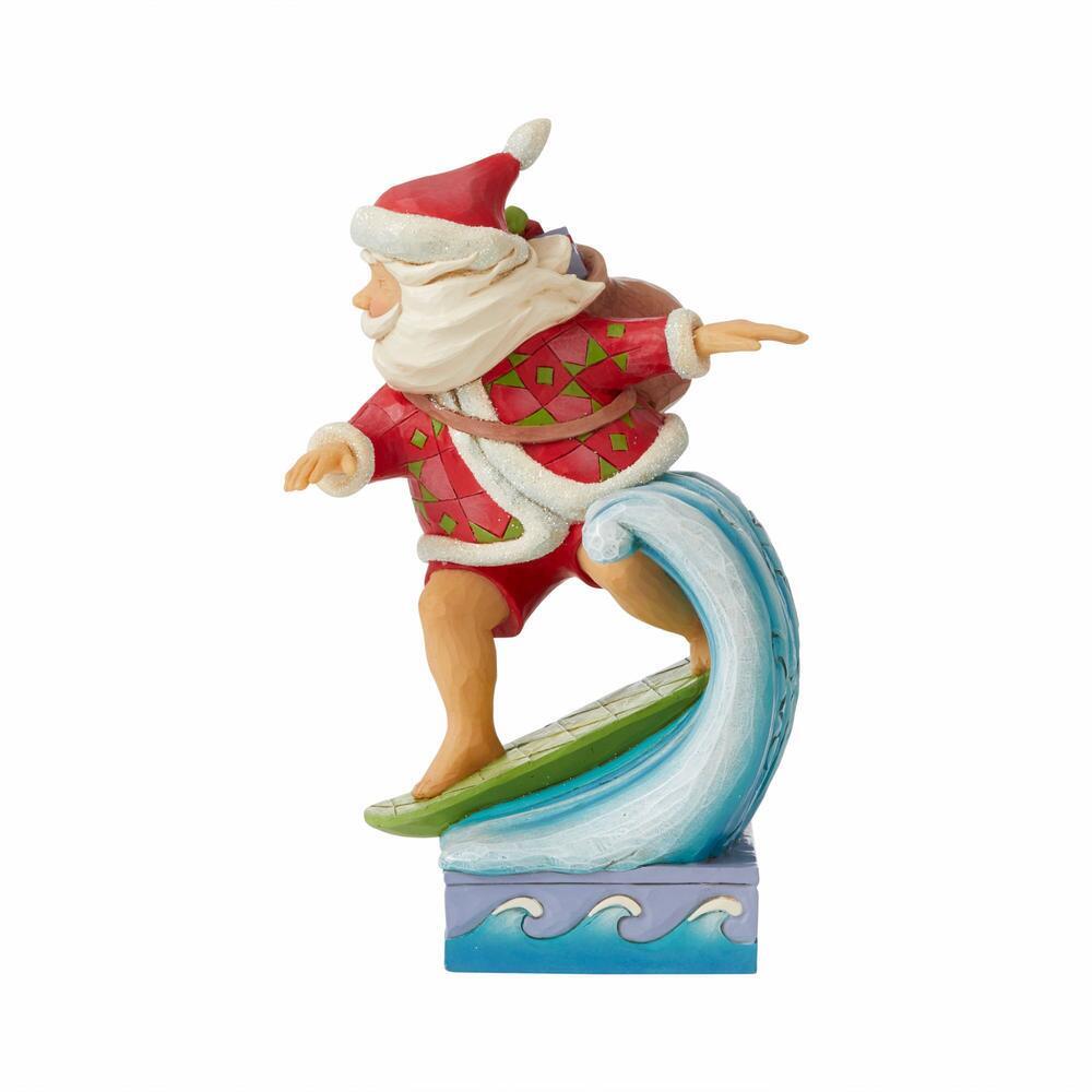 Heartwood Creek  <br> Santa Surfing (20cm) <br> "Waves of Christmas Wishes"