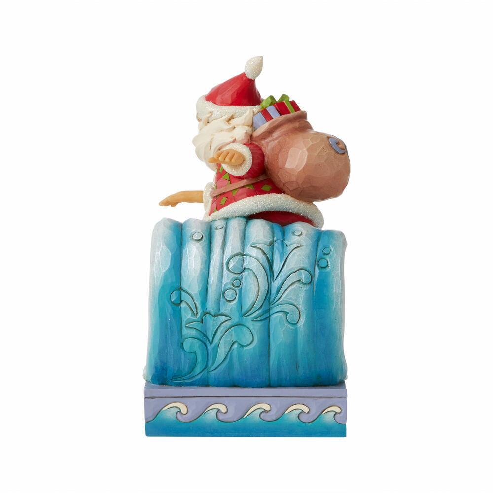 Heartwood Creek  <br> Santa Surfing (20cm) <br> "Waves of Christmas Wishes"