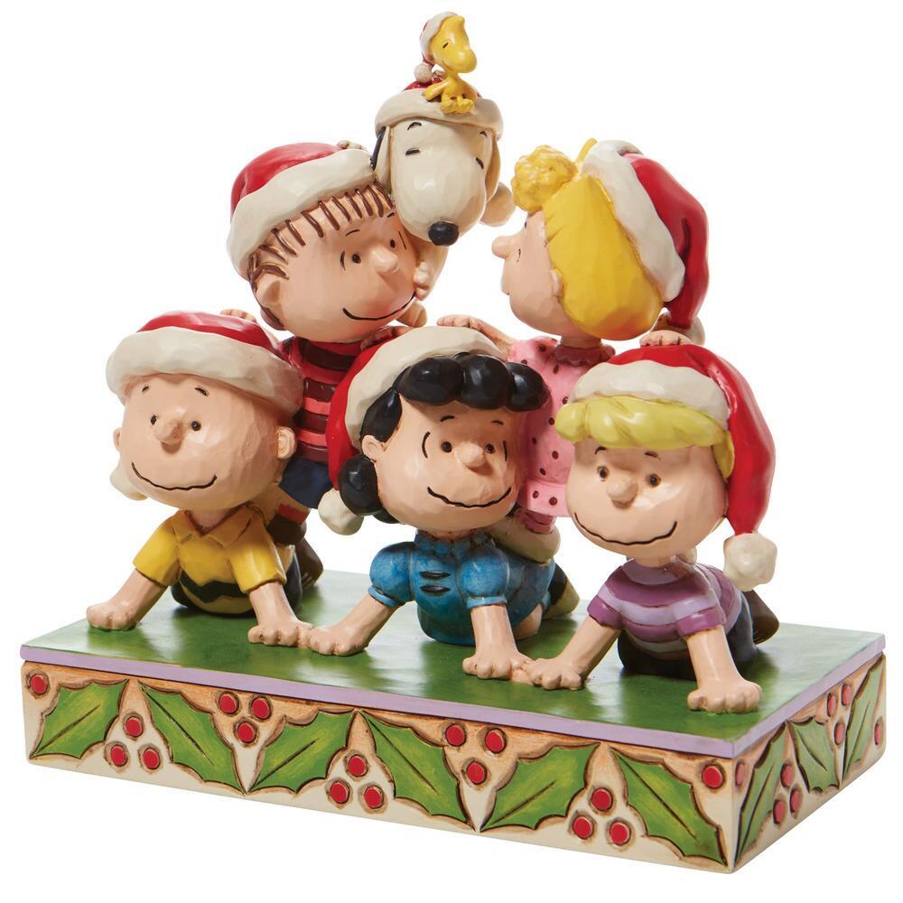 Peanuts by Jim Shore <br> Peanuts Holiday Pyramid <br> "Stacked With Friendship"