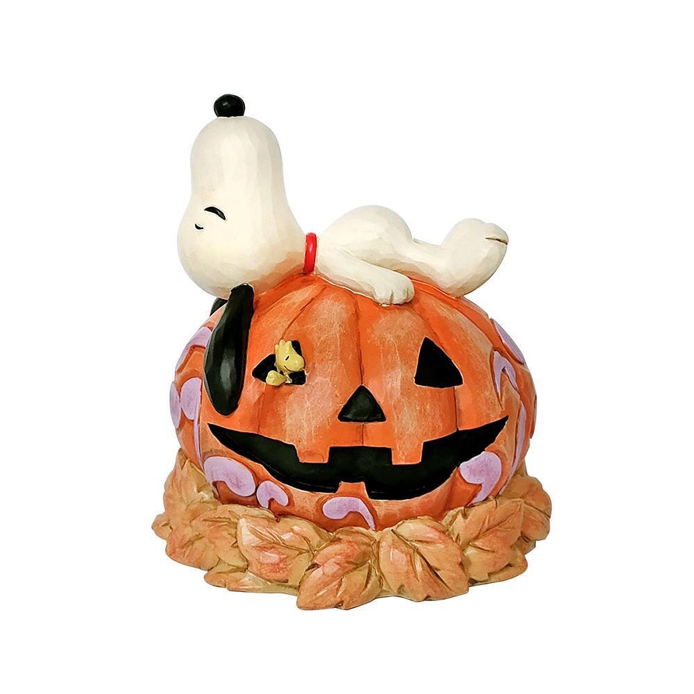 Peanuts by Jim Shore <br> Snoopy Laying On Pumpkin <br> "Fall Vibes"