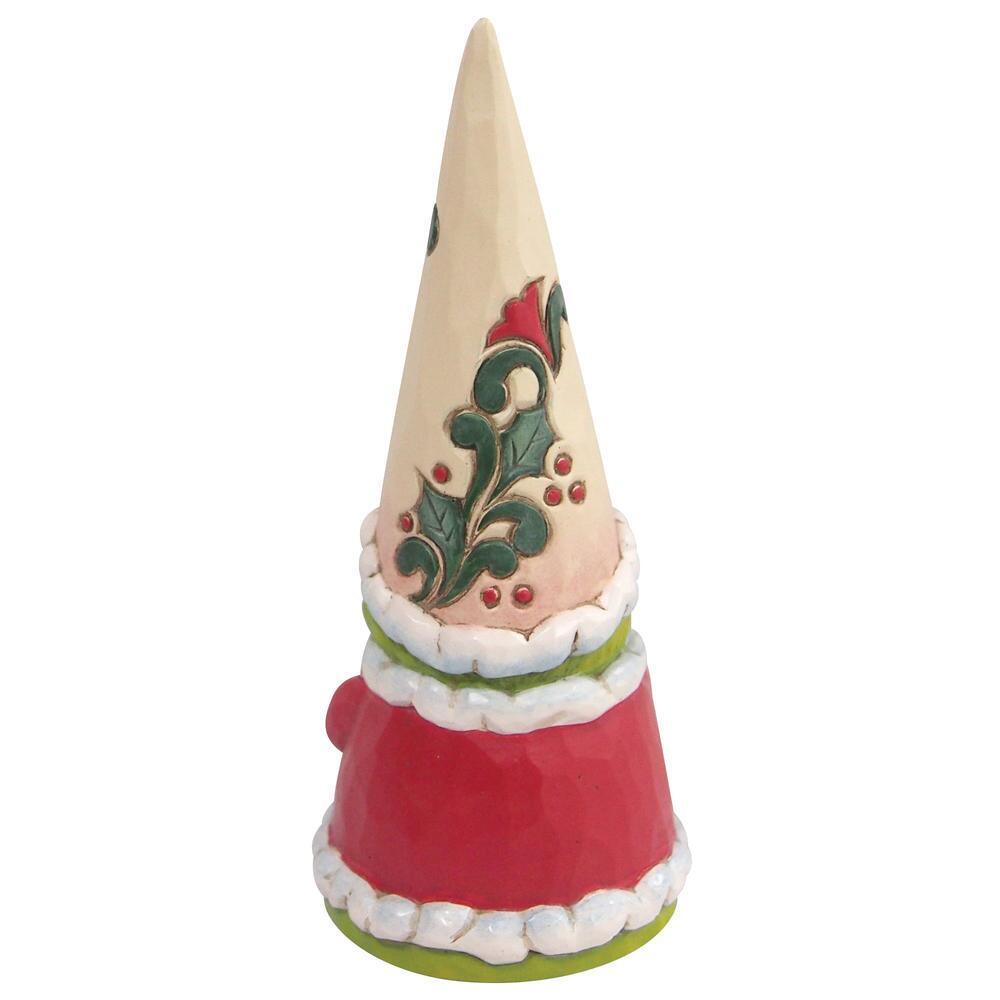 Grinch by Jim Shore <br> Grinch Gnome Holding Present (14cm)