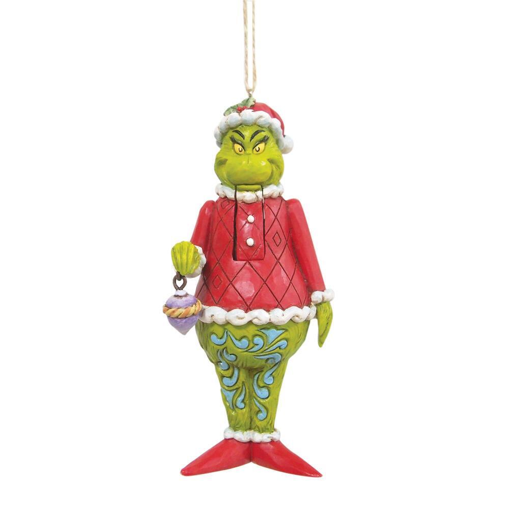 Grinch by Jim Shore <br> Grinch Nutcracker (13cm) <br> Hanging Ornament
