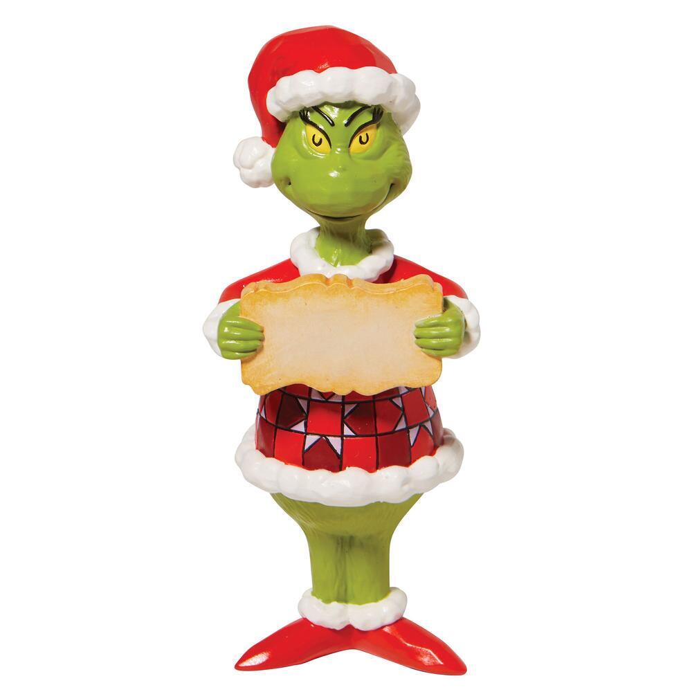 Grinch by Jim Shore <br> Hanging Ornament <br> Grinch 'Stink Stank Stunk' (13cm)