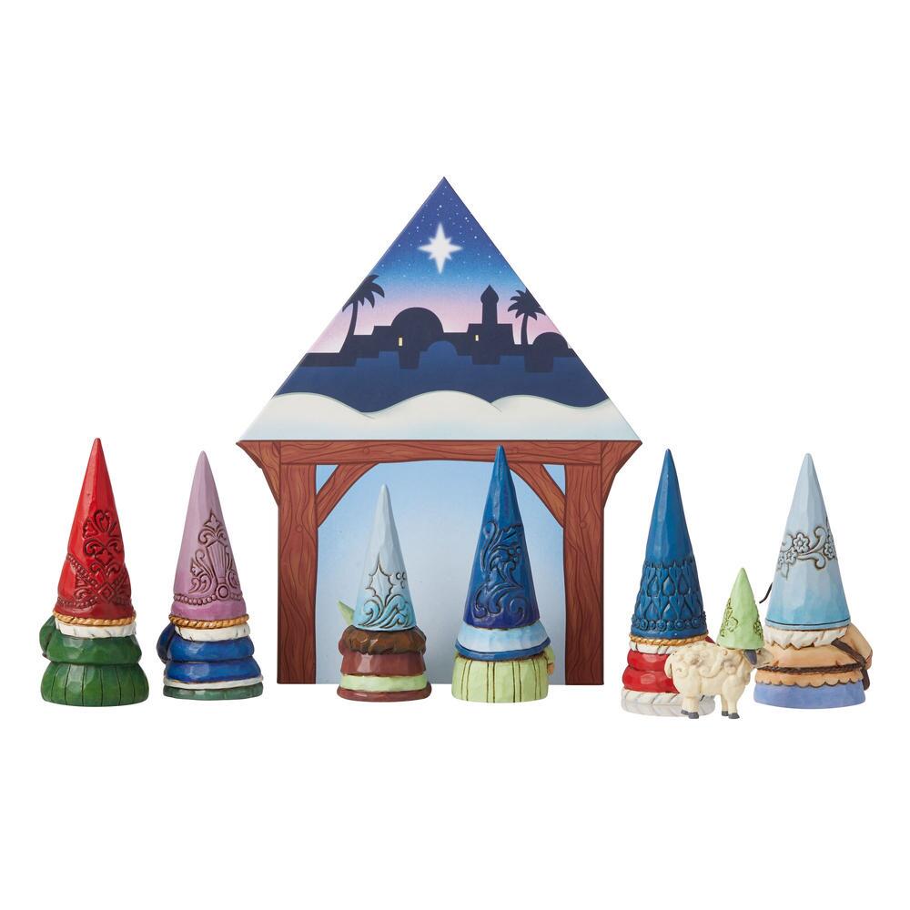 Heartwood Creek <br> Christmas Gnome Mini Nativity (Set of 8) <br> "The First Gnoel"