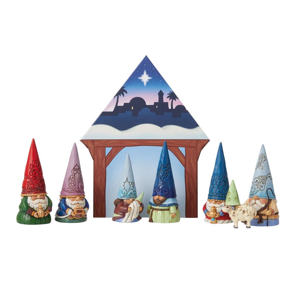 Heartwood Creek <br> Christmas Gnome Mini Nativity (Set of 8) <br> "The First Gnoel"