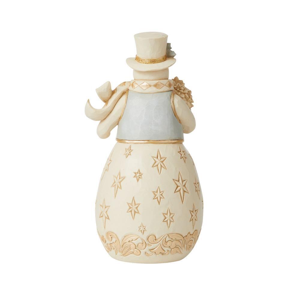 Heartwood Creek <br> Holiday Lustre <br> Snowman with Flowers <br> "Blessings Bloom This Season"