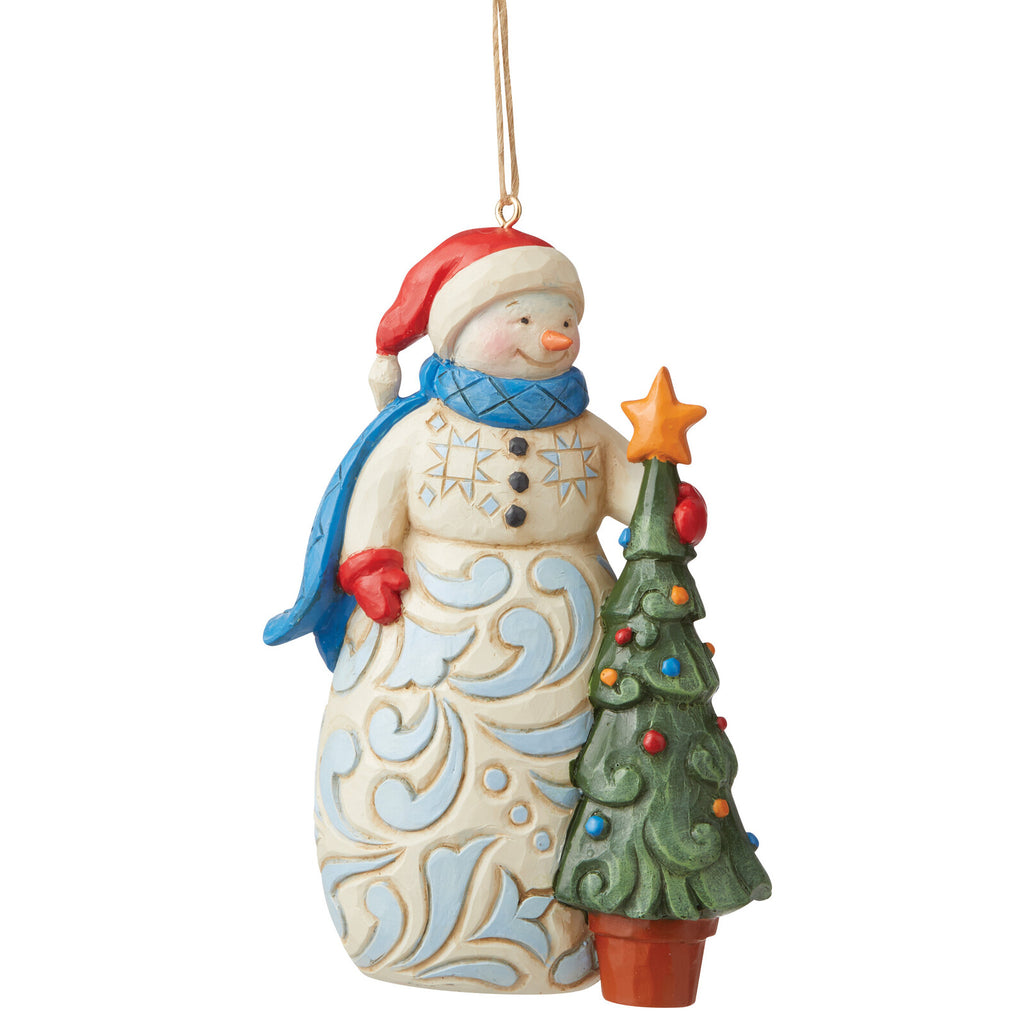 Heartwood Creek  <br> Hanging Ornament <br> Snowman With Tree