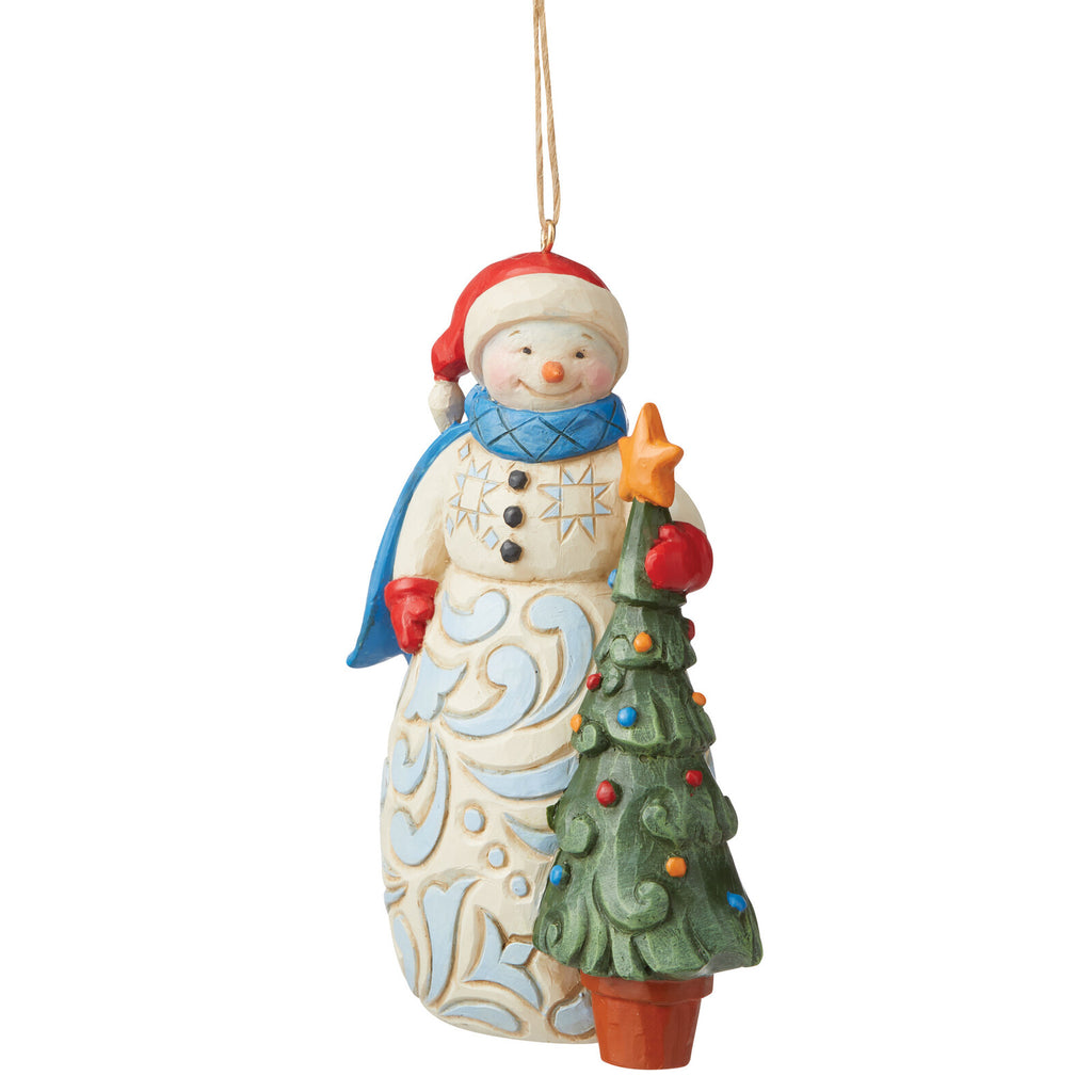 Heartwood Creek  <br> Hanging Ornament <br> Snowman With Tree