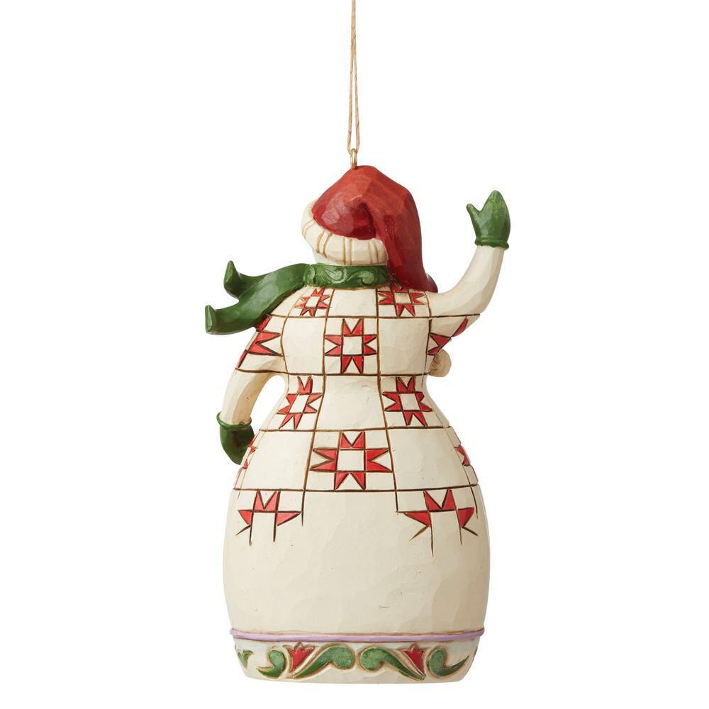 Heartwood Creek  <br> Hanging Ornament <br> Red & Green Snowman