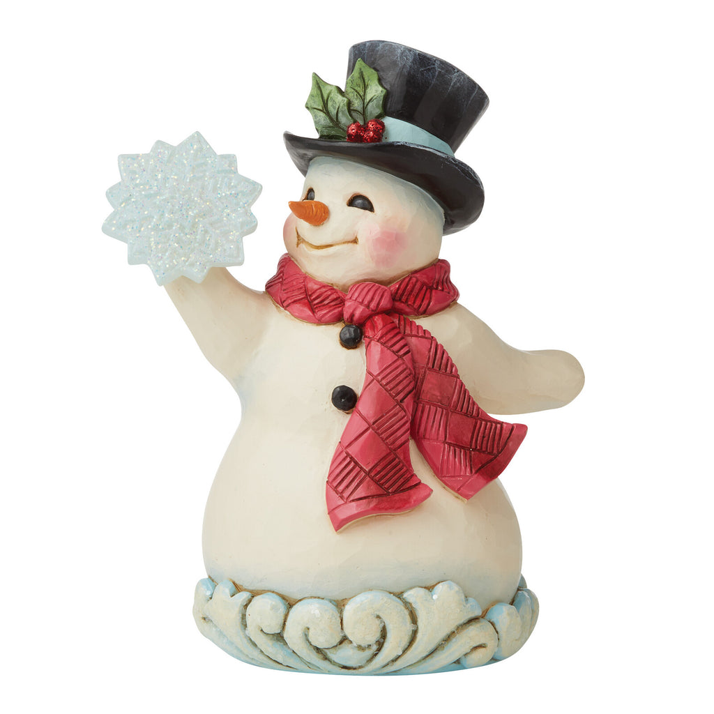 Heartwood Creek <br>Winter Wonderland <br> Snowman with Snowflake <br> "Winter's Simple Joys"