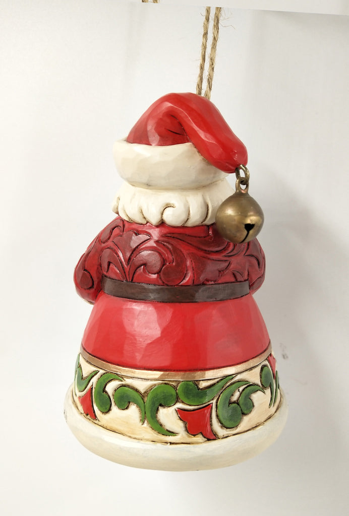 Heartwood Creek  <br>Santa with Wreath Dated 2021 <br> Hanging Ornament
