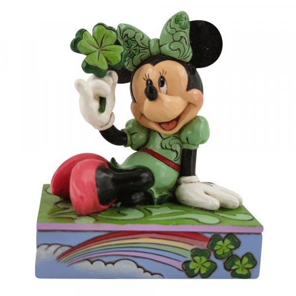 DISNEY TRADITIONS <br> Minnie with Four Leaf Clover <BR>“Shamrock Wishes”
