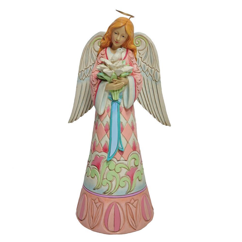 Heartwood Creek <br> Easter Angel with Lillies & Dove <br> "Easter Faith"
