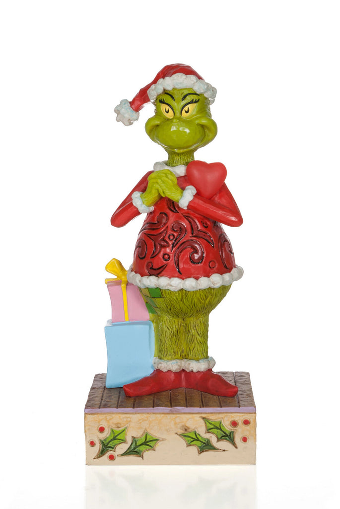 Grinch by Jim Shore <br> Grinch With Blinking Heart (18cm)