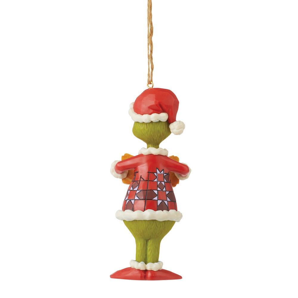 Grinch by Jim Shore <br> Hanging Ornament <br> Grinch 'You're A Mean One'' (12cm)