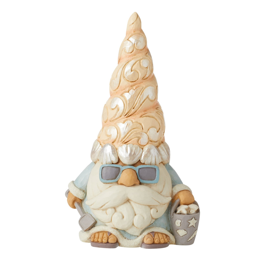 Heartwood Creek <br> Gnome With Seashell Hat (15cm) <br> "Gnome Is Where The Beach Is"