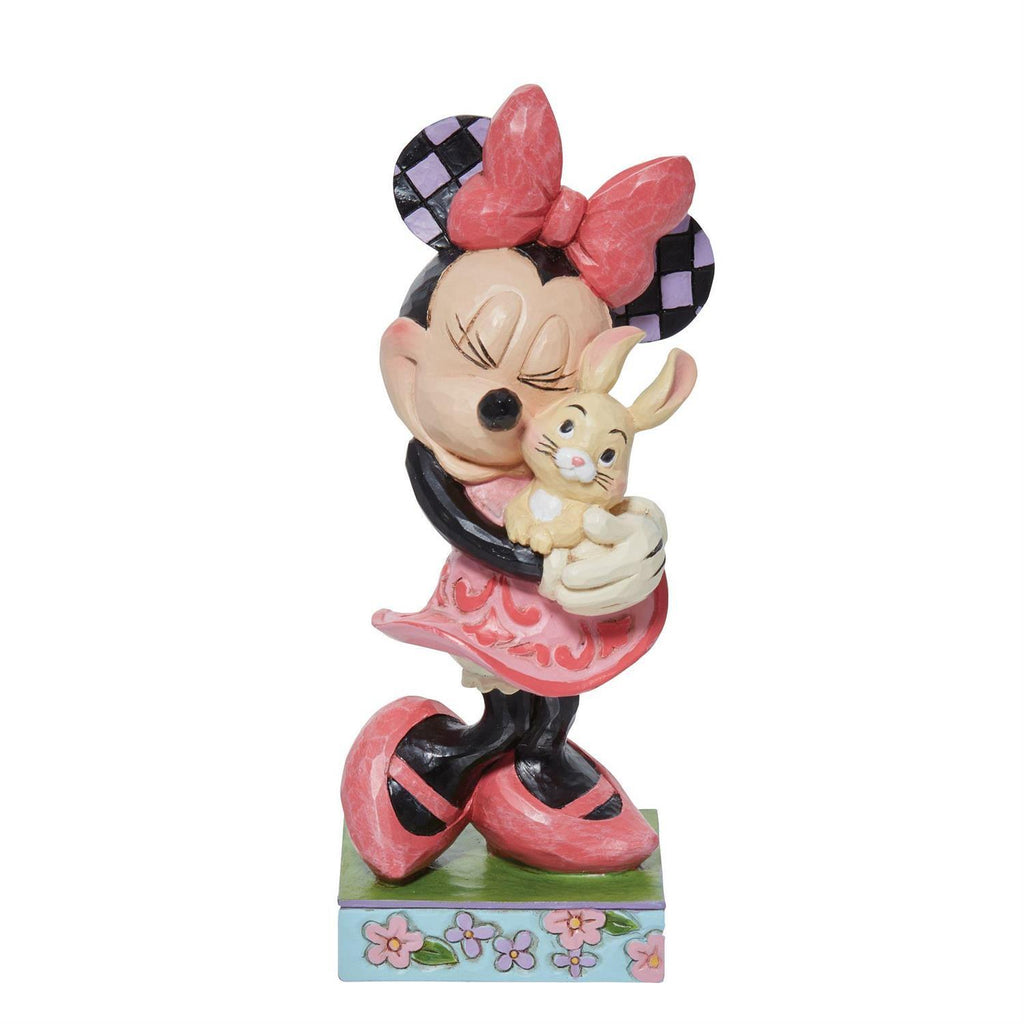 DISNEY TRADITIONS <br> Minnie with Bunny <BR>“Sweet Spring Snuggle”