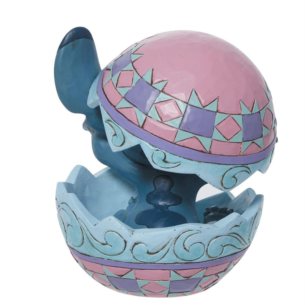 DISNEY TRADITIONS <br> Stitch Hatching Egg <BR> "An Alien Hatched!"