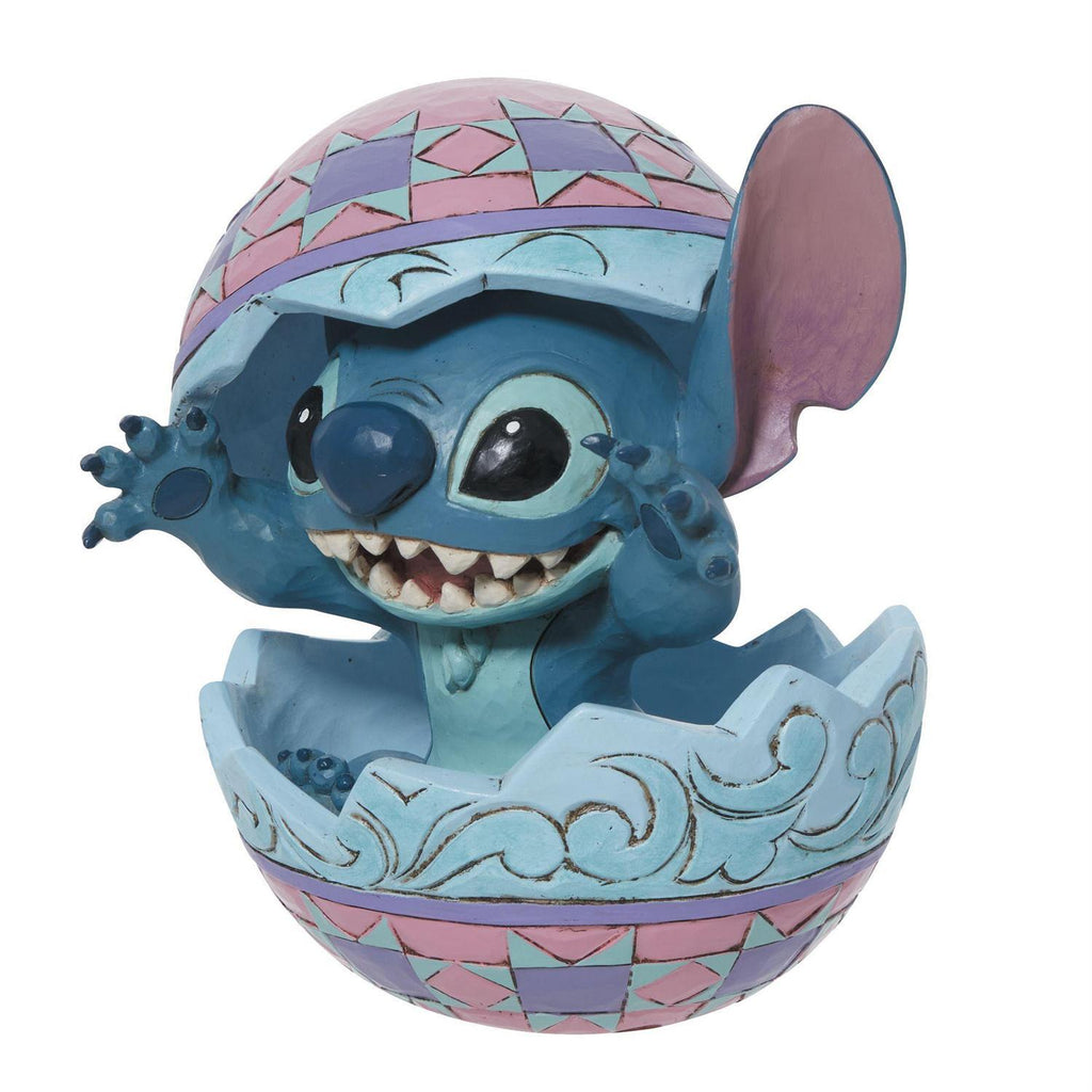 DISNEY TRADITIONS <br> Stitch Hatching Egg <BR> "An Alien Hatched!"