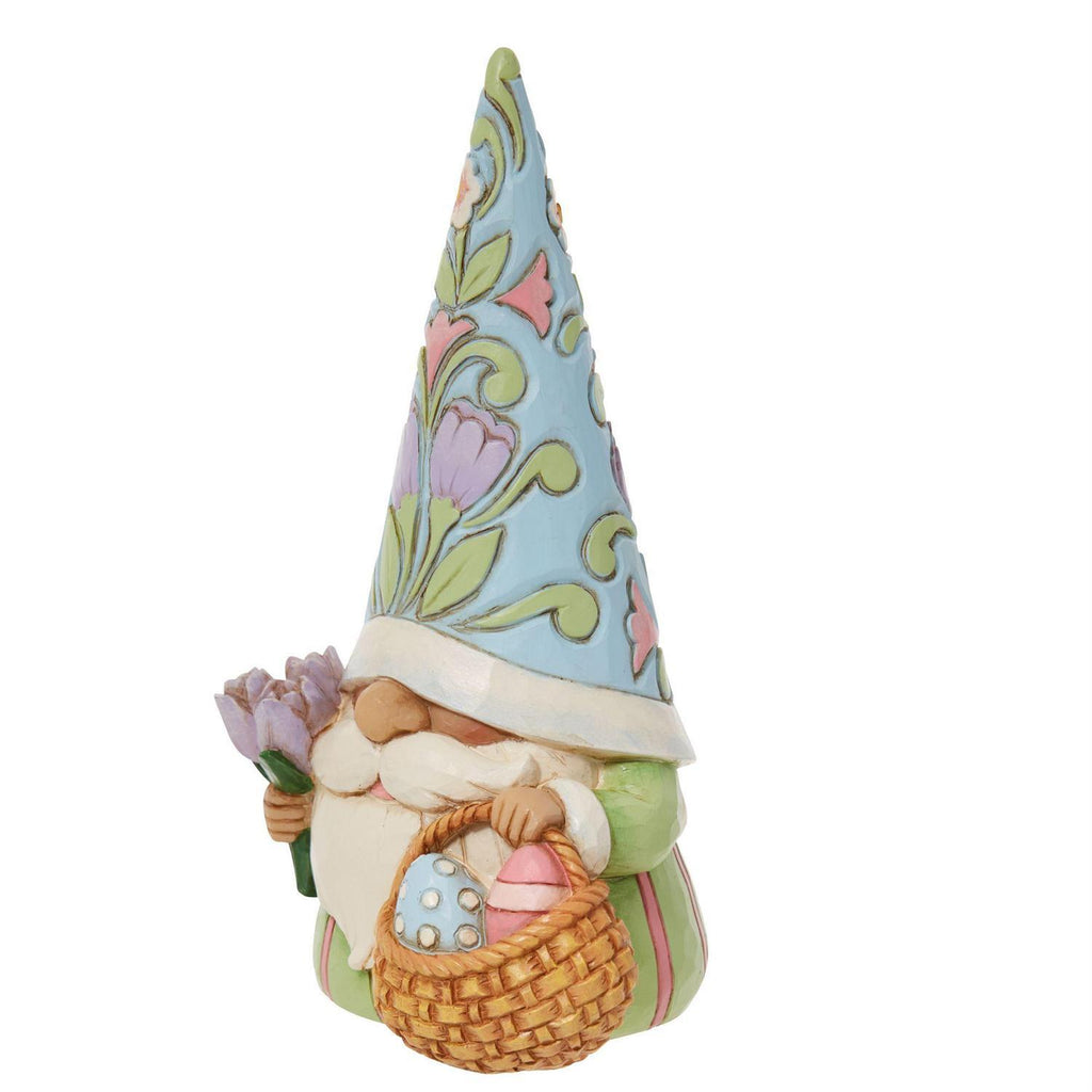 Heartwood Creek <br> Easter Gnome With Basket Of Eggs (12cm) <br> "Gnomebunny Loves Easter More"