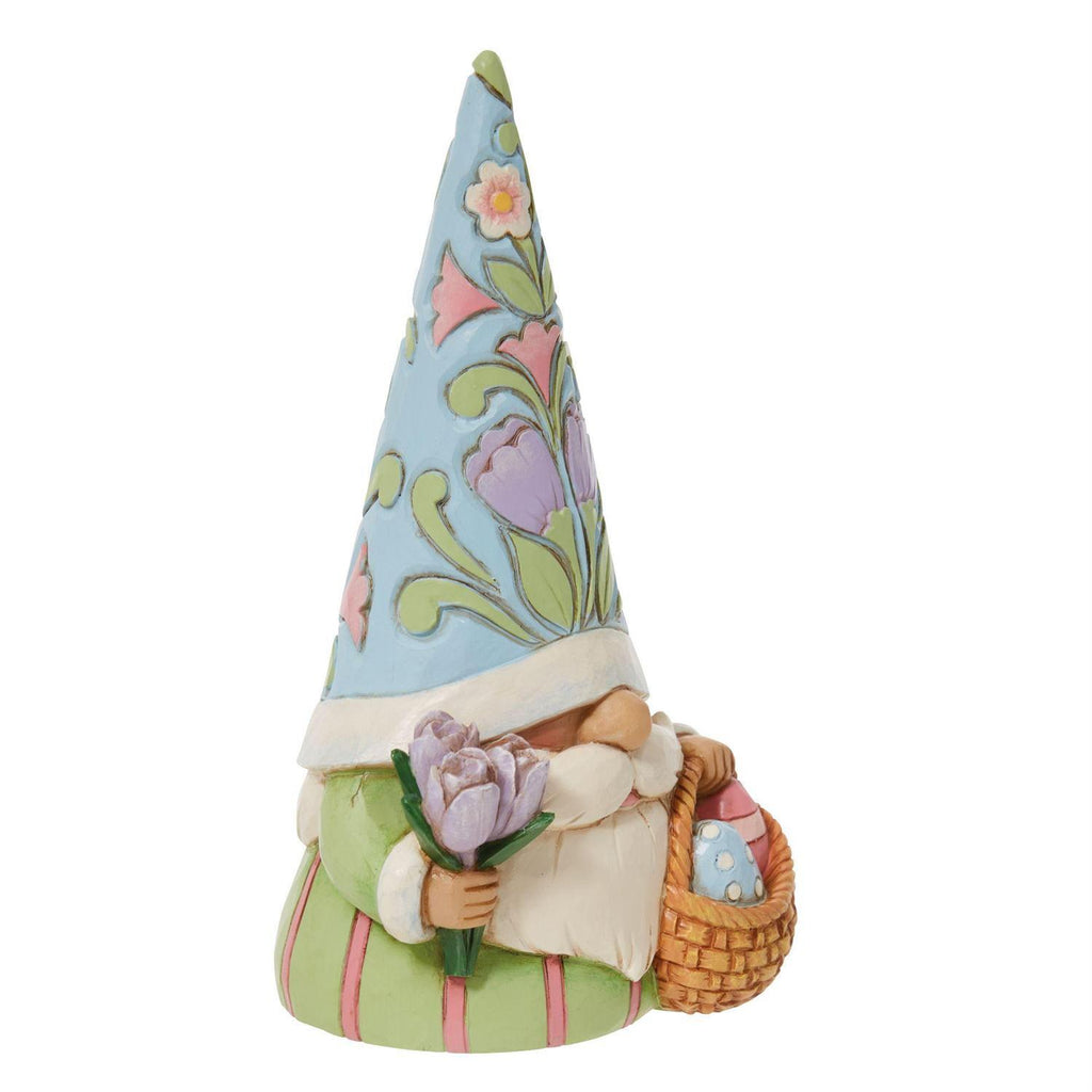 Heartwood Creek <br> Easter Gnome With Basket Of Eggs (12cm) <br> "Gnomebunny Loves Easter More"