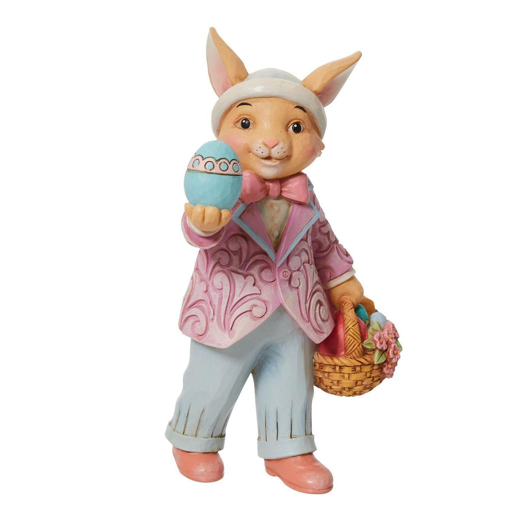Heartwood Creek <br> Pint Sized Bunny With Egg (13cm) <br> "Have an Egg-cellent Easter"