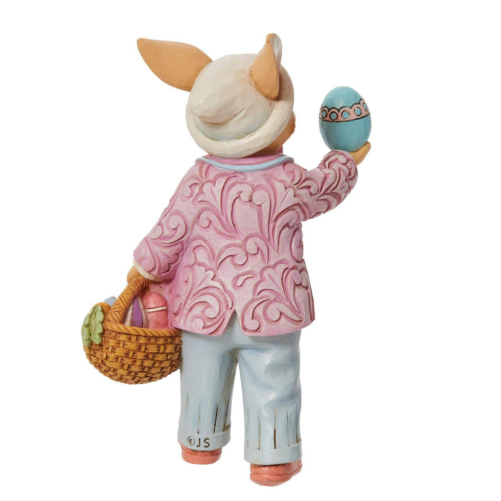 Heartwood Creek <br> Pint Sized Bunny With Egg (13cm) <br> "Have an Egg-cellent Easter"