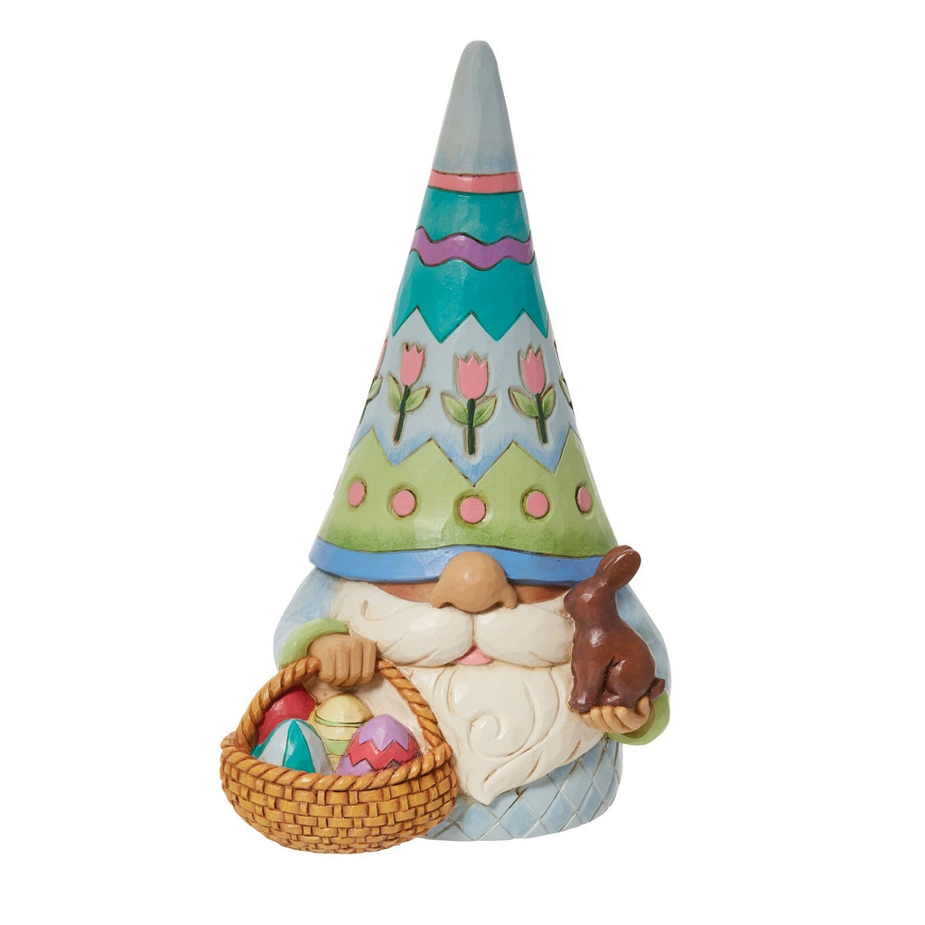Heartwood Creek <br> Easter Gnome With Basket (18cm) <br>"Sweet Easter Charmer"