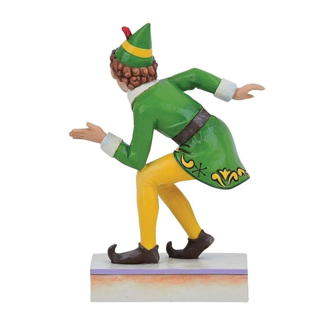 Elf by Jim Shore <br> Buddy Crouching (15cm) <br> "Smiling's my favourite"