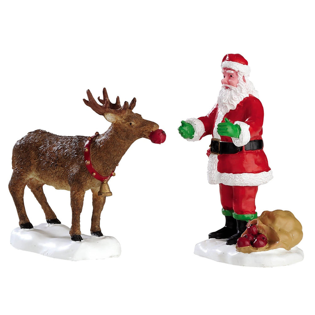 Lemax Figurine <br> Reindeer Treats, Set of 2