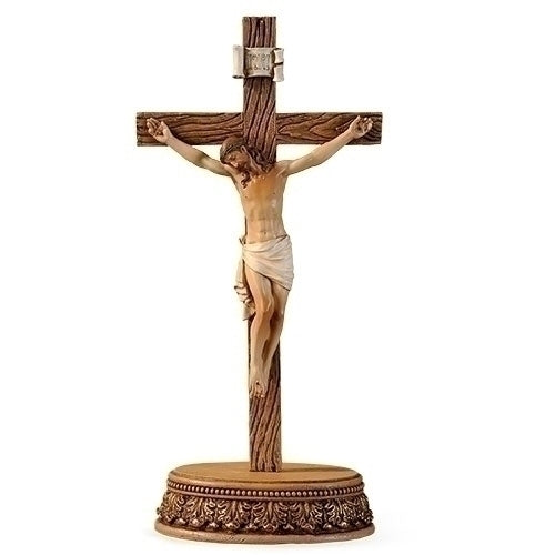 JOSEPH'S STUDIO <br> Crosses & Crucifixes <br> Crucifix with Stand (2pc Set)