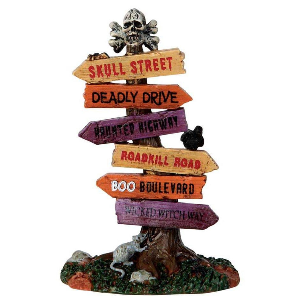 Spooky Town Accessories <br> Scary Road Signs