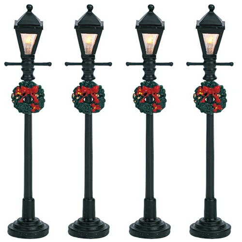 Lighted Accessories <br> Gas Lantern Street Lamp, Set of 4