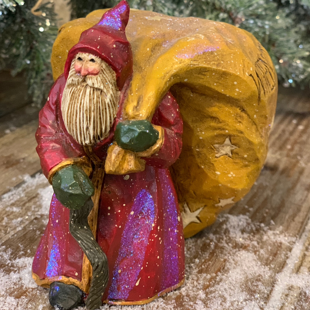 SALE - 40% OFF <br> Pam Schifferl<br> Winter's Eve <br> Santa with Giant Sack