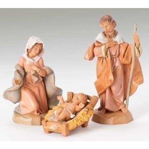 FONTANINI 5" <BR> Classic Holy Family (Set of 3)
