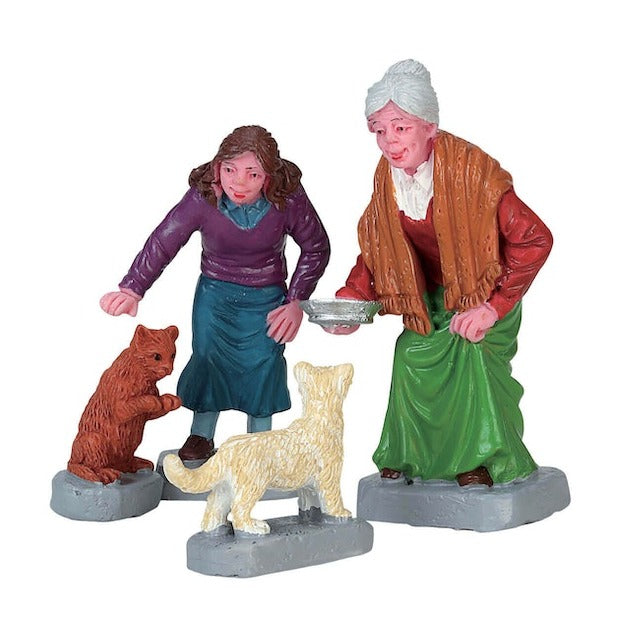 Lemax Figurine <br> Cream For Kitty, Set of 4