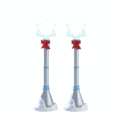 Lemax Accessories <br>  Snowflake Lamp Post, Set of 2