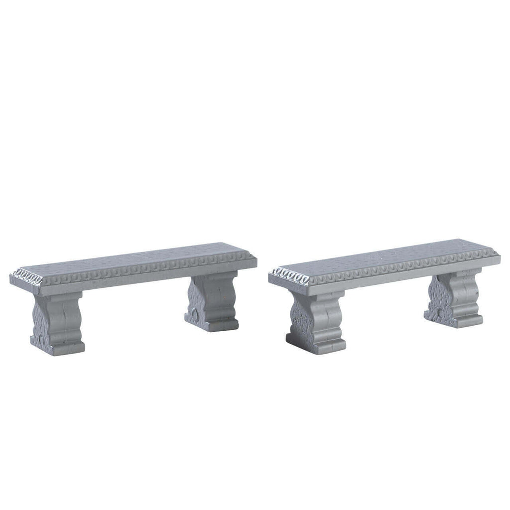Lemax Accessories <br> Plaza Bench, Set of 2