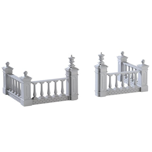 LEMAX PRE-ORDER <br> Lemax Accessories <br> Plaza Fence, Set of 4