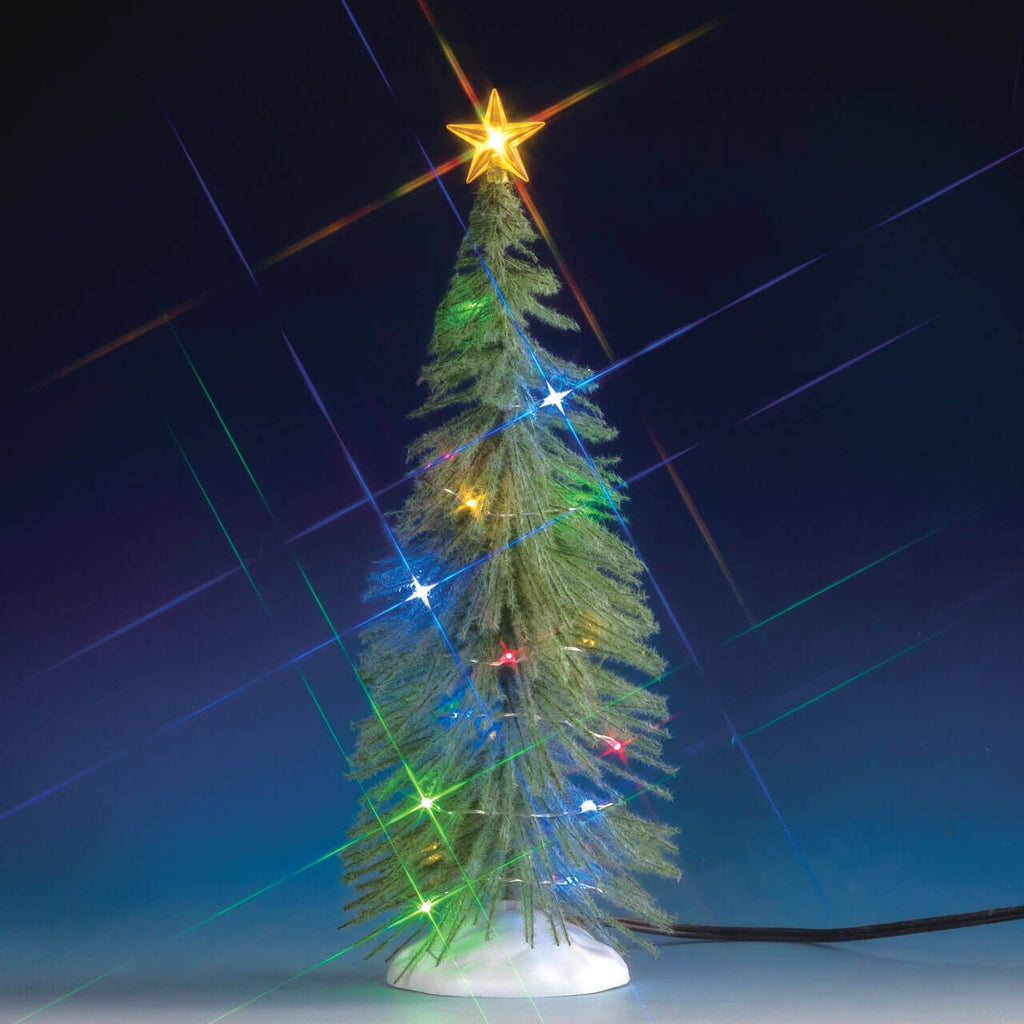 Lighted Accessories <br> Chasing Multi Light Spruce Tree, Large