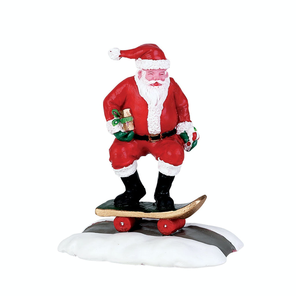 Lemax Figurine <br> Skateboard Santa
