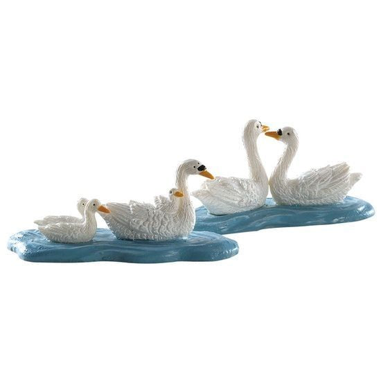 Lemax Accessory <br> Swans, Set of 2