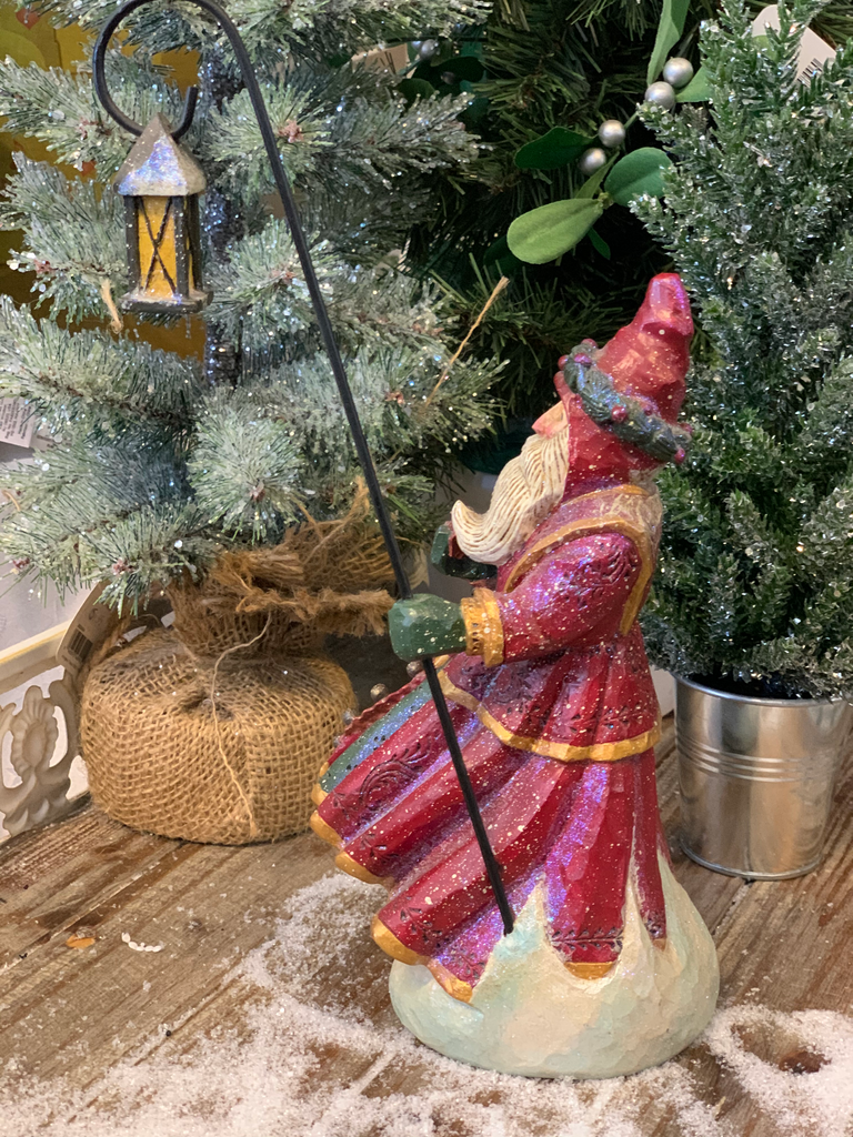 SALE <br> Pam Schifferl <br> Winter's Eve<br> Santa with Lantern