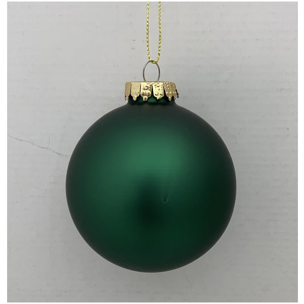 Hanging Ornaments <br> Forest Green Glass Bauble 80cm