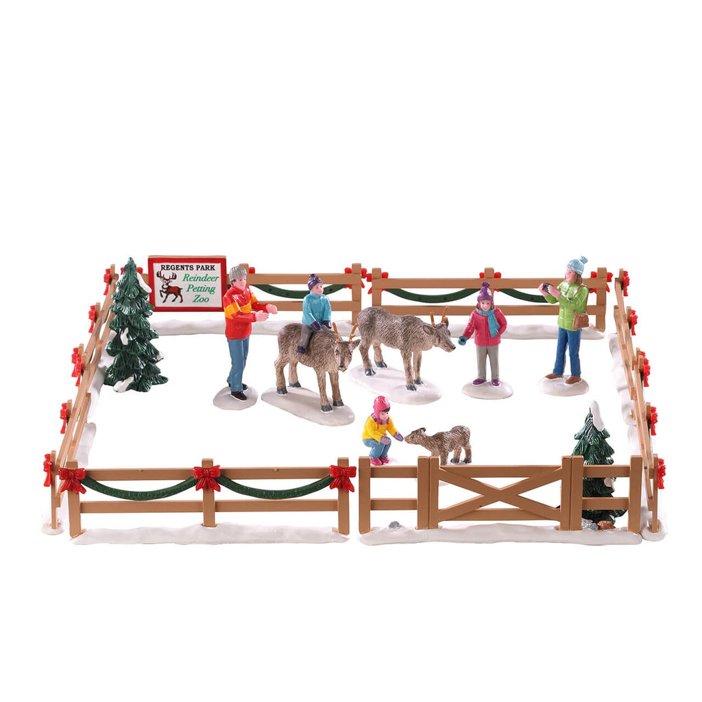 LEMAX PRE-ORDER <br> Lemax Table Piece <br> Reindeer Petting Zoo