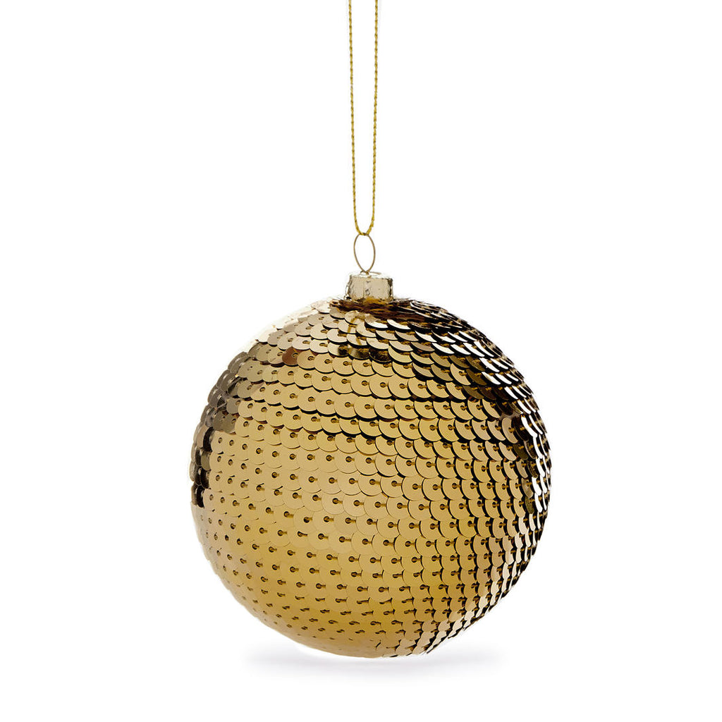 Hanging Ornament - Gold Sequin Bauble