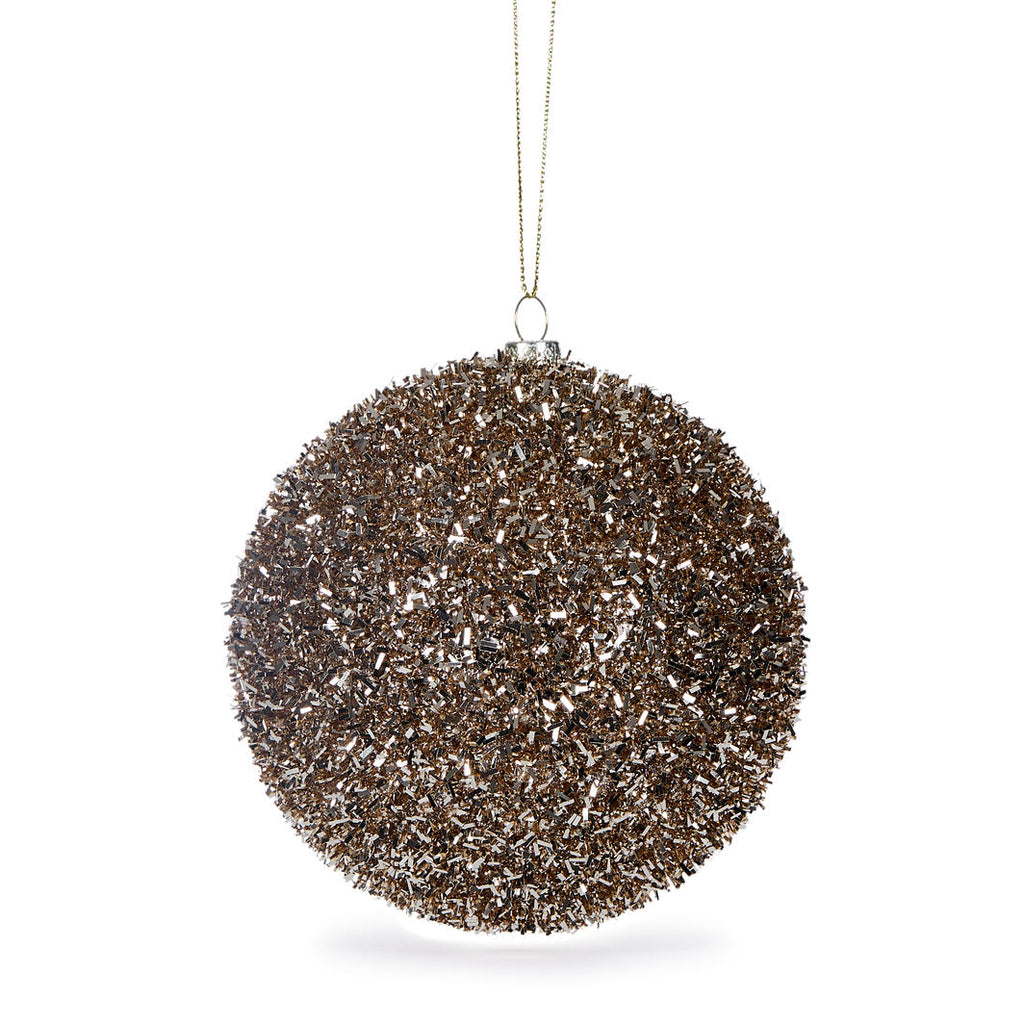 Hanging Ornament - Large Champagne Confetti Bauble