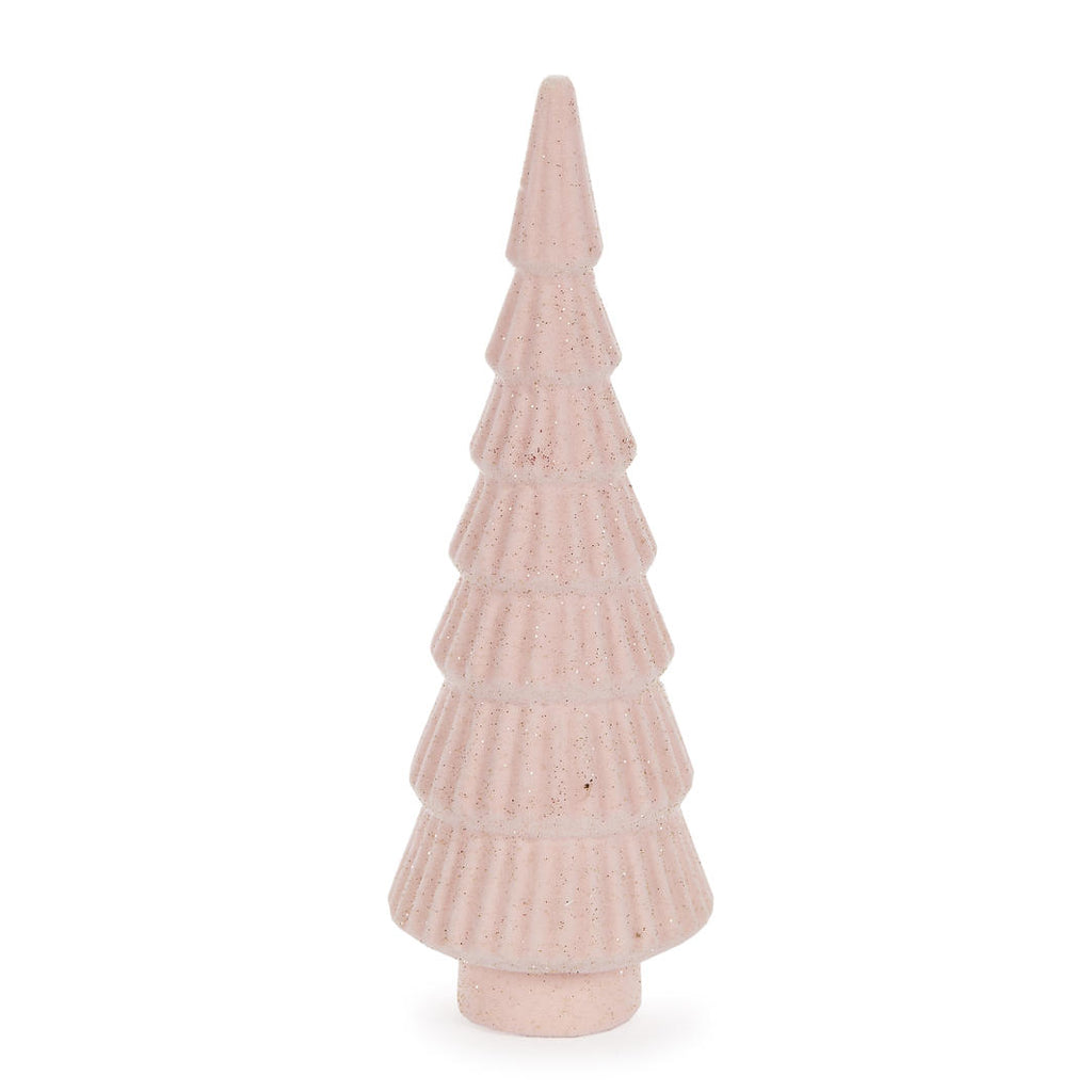 Table Trees <br> Pink Velvet Layered Table Top Tree