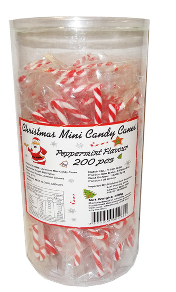 Mini Candy Canes (200 x 4g canes)