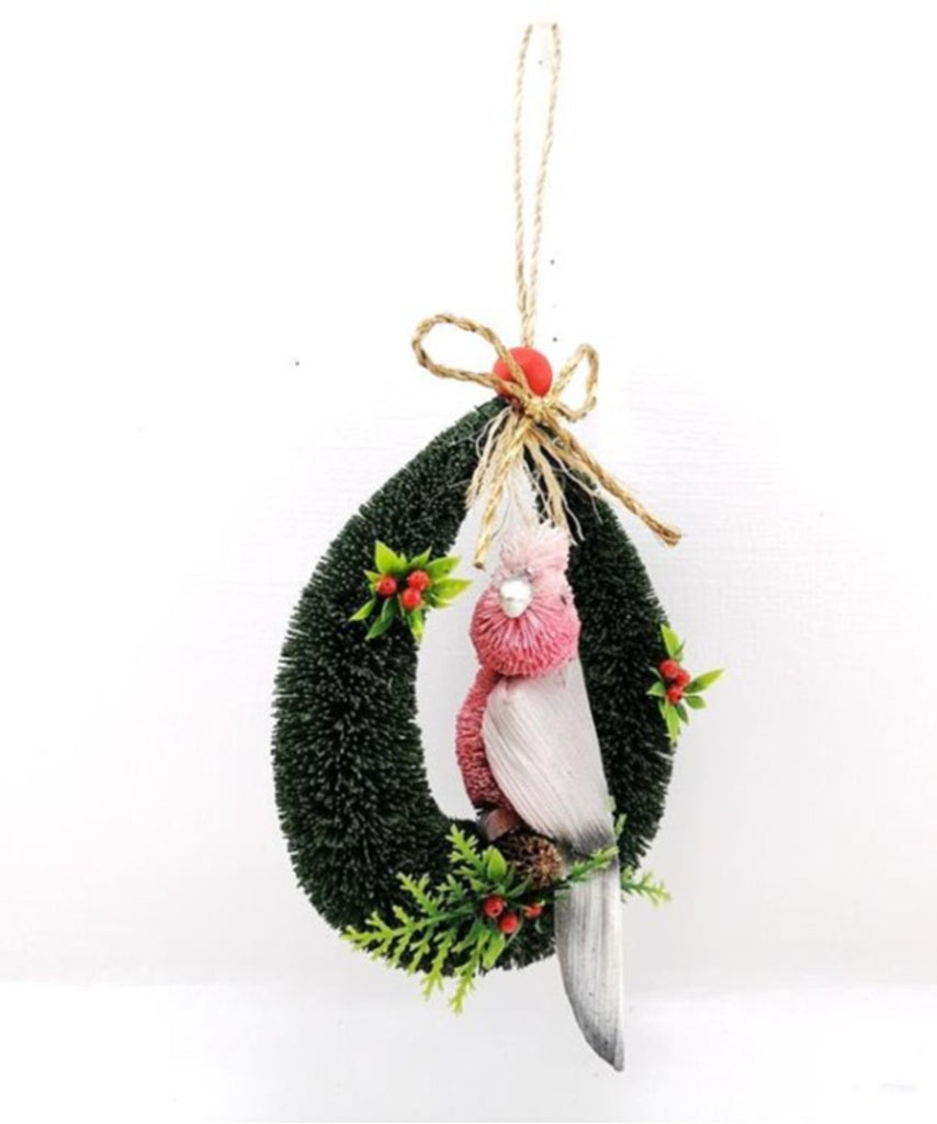 Bristlebrush Designs <br> Christmas Decoration <br> Galah Door Loop Hanger